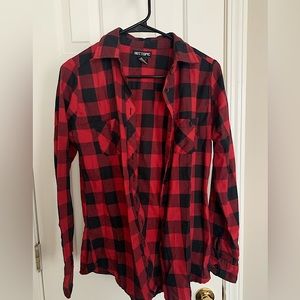 Hot topic plaid long sleeve